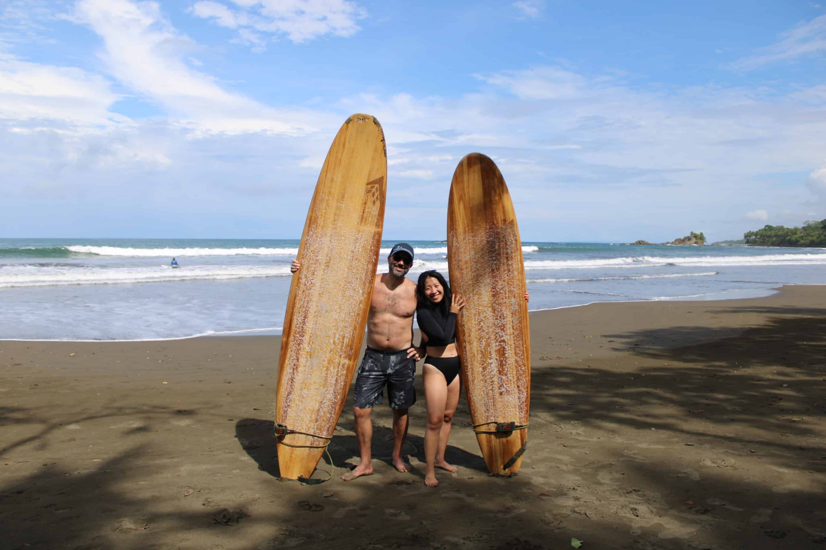 A Unique Surfing Experience - Excited Couple