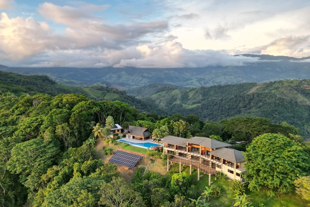 Lamangata Jungle Resort View Lamangata Luxury Surf Resort mountain views - Costa Rica rainforest retreat